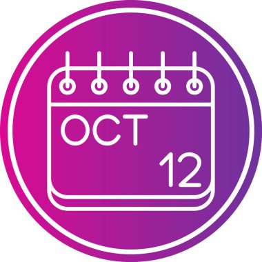 Takvim simgesinin vektör illüstrasyonu