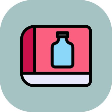 şişe simgesi, vektör illüstrasyonu