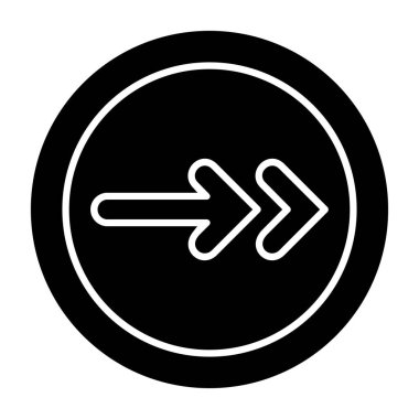 ok simgesi vektör illüstrasyonu