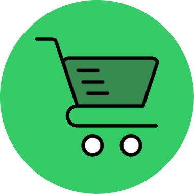 Alışveriş arabasının vektör çizimi