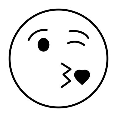 İfade simgesi, vektör illüstrasyonu