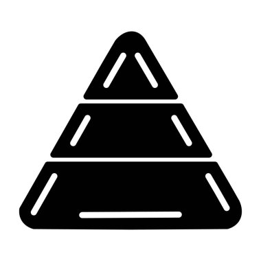 üçgen simgesi, basit vektör illüstrasyonu