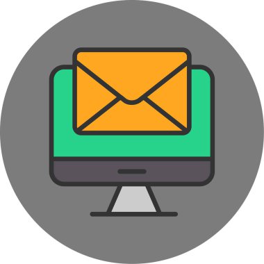 e- posta simgesi, vektör illüstrasyonu