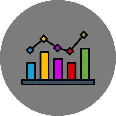 grafik ikonu vektör illüstrasyonu