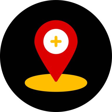 Konum pin vektör simgesi