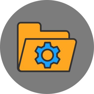 vektör dizin simgesi, basit illüstrasyon