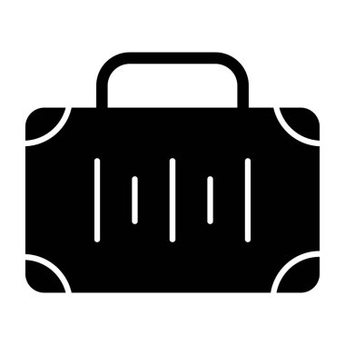 bavul simgesi, basit tasarım.