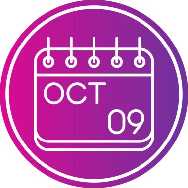 Takvim simgesinin vektör illüstrasyonu