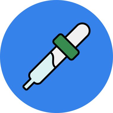 Şırınga. Web simgesi basit illüstrasyon