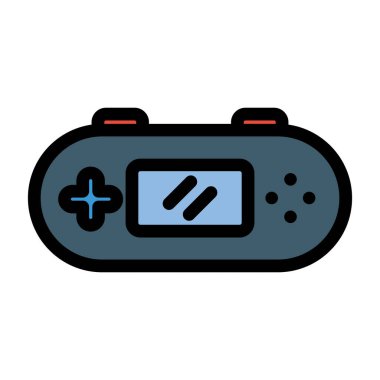 Oyun vektör simgesi beyaz arkaplanda izole edildi, oyun denetleyici