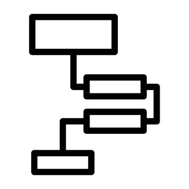 veri vektörü ince çizgi simgesi