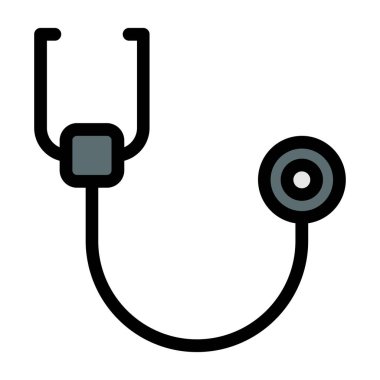 tıbbi steteskop izole edilmiş simge tasarımı, vektör illüstrasyon grafiği