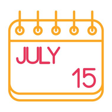 Takvim simgesi vektör illüstrasyonu