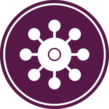 Güzel kar tanesi çizgi sembolü