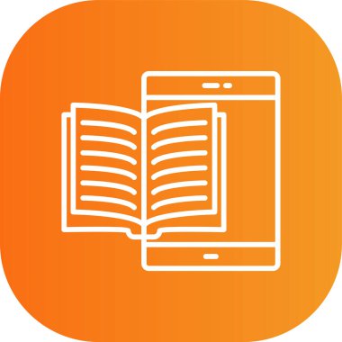 Kitap. Web simgesi basit illüstrasyon