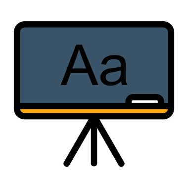 Kişisel ve ticari kullanım için video vektör simgesi modern basit vektör çizimi