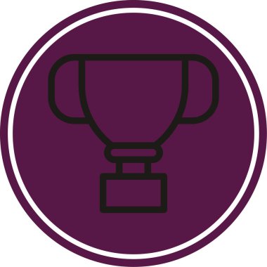 Bardak. Web simgesi basit illüstrasyon