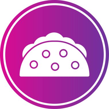 Pizza simgesi, vektör illüstrasyonu