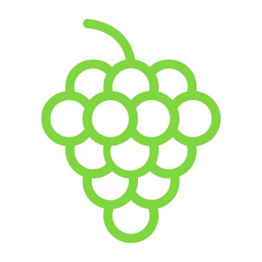 üzüm ikonu vektör illüstrasyonu