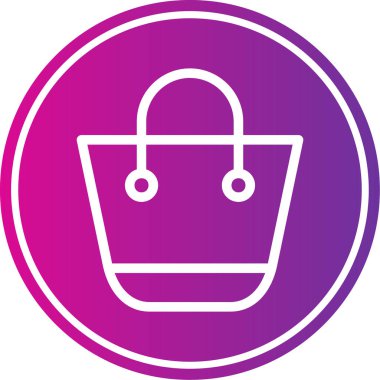 İllüstrasyon Alışveriş Çantası Simgesi