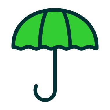 şemsiye simgesi vektör illüstrasyonu