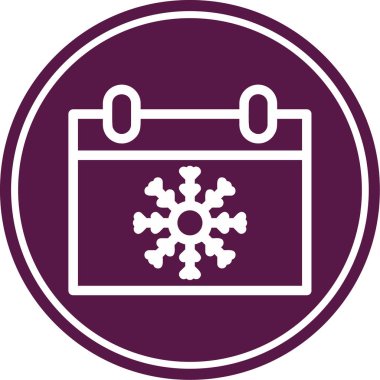 Eşsiz kar taneleri vektör çizgisi simgesi