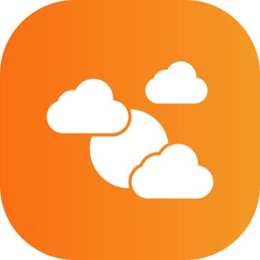 Bulut simgesi vektör illüstrasyonu