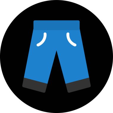 Pantolon. Web simgesi basit illüstrasyon
