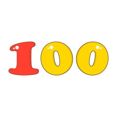 0 numara ve renkli arka plan vektörü. Pankart ve pankart şablonu.