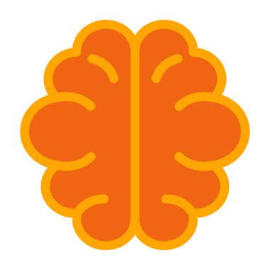 Beyin ikonu. düz dizayn biçimi 10