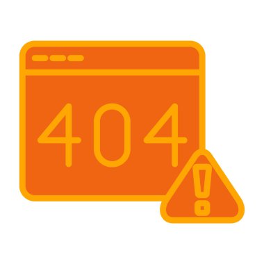 4 0 4 hata vektörü simgesi