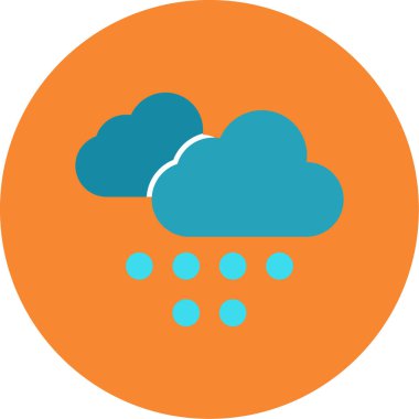 hava durumu web simgesi, vektör çizimi