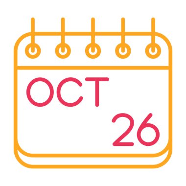 Takvim çizgi simge vektör çizim