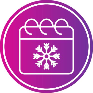 kar Tanesi simgesi vektör çizimi