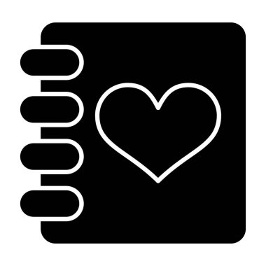 Aşk simgesinin vektör illüstrasyonu