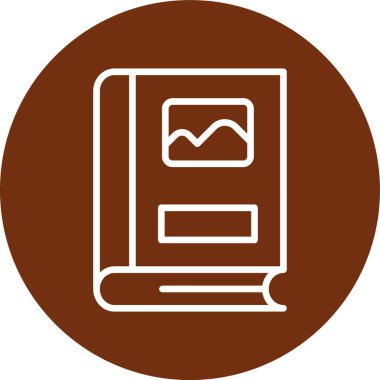 kitap simgesi, vektör illüstrasyonu