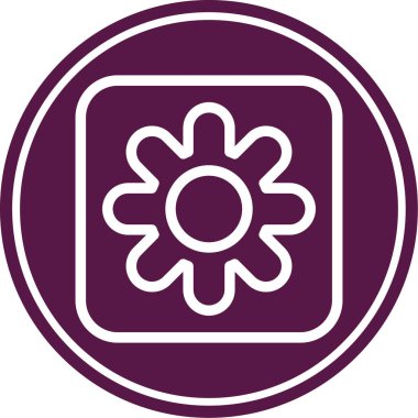 Vektör güneş simgesi illüstrasyonu