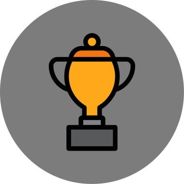 Kupa. Web simgesi basit tasarım