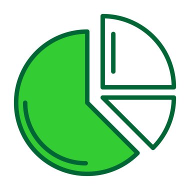 ok simgesi ile pasta grafiği