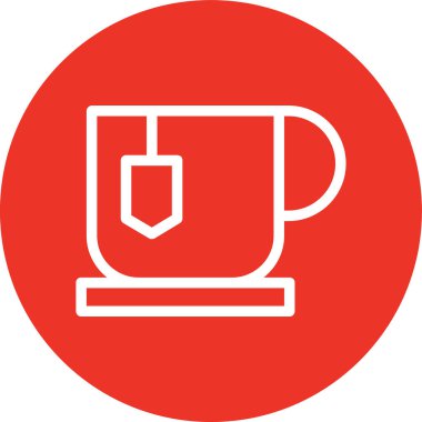 Kahve. Web simgesi basit tasarım