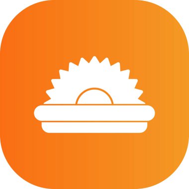 Ekmek simgesinin vektör illüstrasyonu