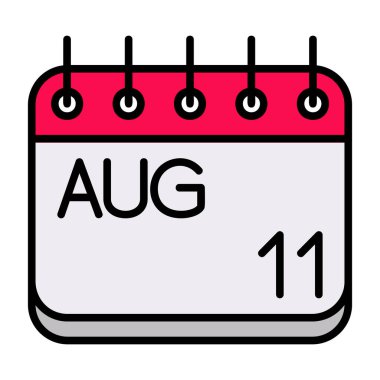 1 Ağustos tarihli takvim