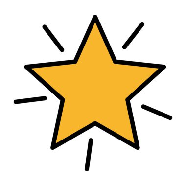 yıldız simgesi vektör illüstrasyonu