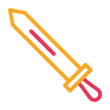 kılıç simgesi vektör illüstrasyonu