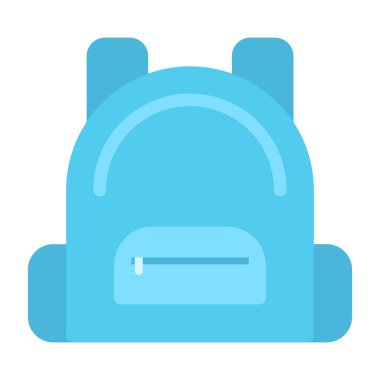 Beyaz arkaplanda mavi simge, vektör