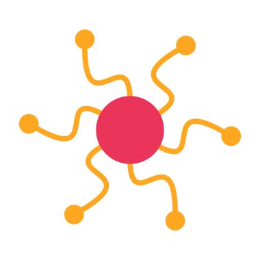 Virüs simgesi vektör illüstrasyon tasarımı