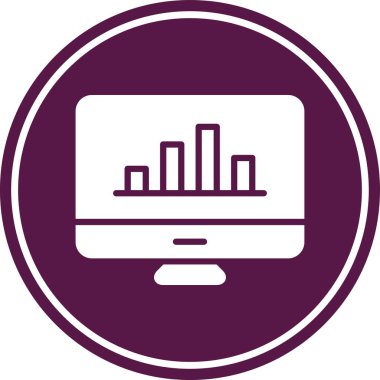 Bir bilgisayarın vektör illüstrasyonu