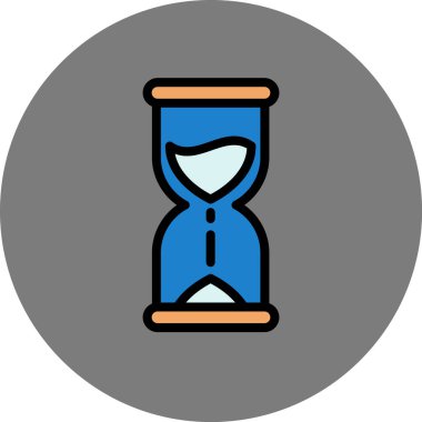 kum saati ikonu vektör illüstrasyonu