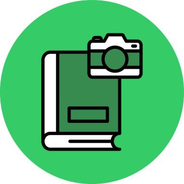 Kitap. Web simgesi basit illüstrasyon