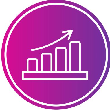 Bir grafik simgesinin vektör illüstrasyonu